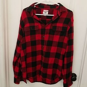 Old Navy Red plaid shirt